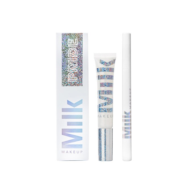 Milk Pride Pack — brand-new Glitter Lip Gloss and Equality Tattoo Stamp