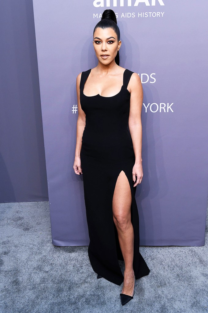 Kourtney Kardashian in Black Gown