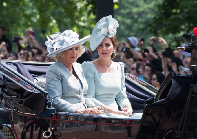 Royal Family Attending the Trooping the Colour Ceremony