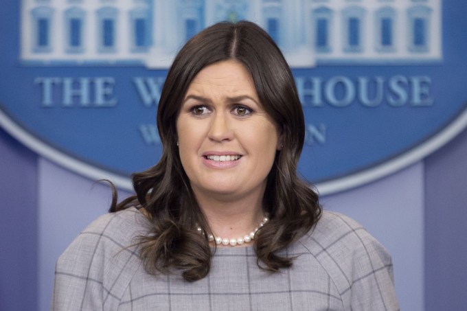 Sarah Huckabee Sanders Looks Confused