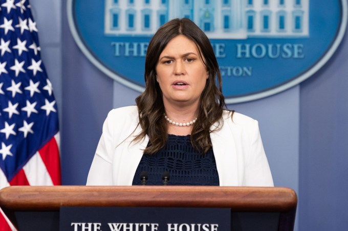 Sarah Huckabee Sanders Answers Questions