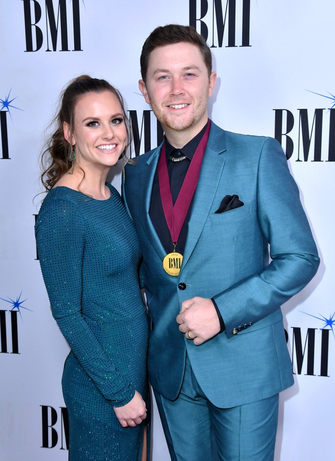 Gabi Dugal & Scotty McCreery Match At The 67th Annual BMI Country Awards