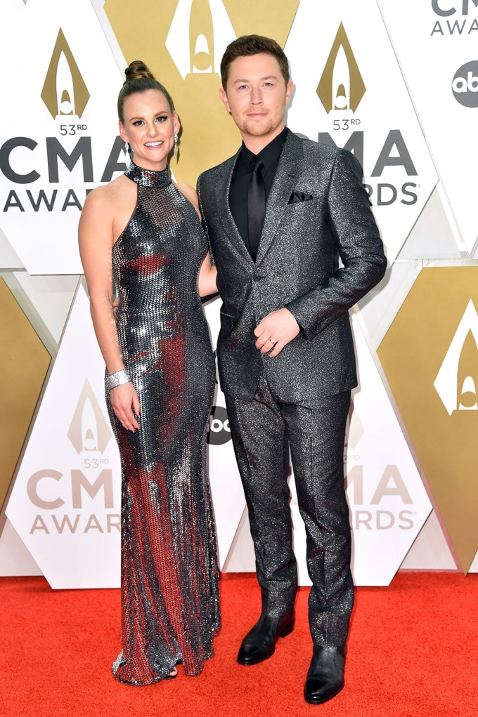 Scotty McCreery & Gabi Dugal Attend The 53rd Annual CMA Awards