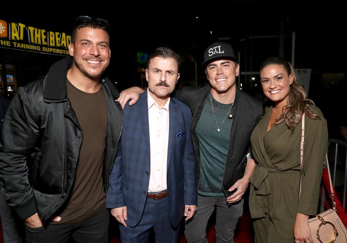 Jax Taylor & Brittany Cartwright With Tom Sandoval At An Event