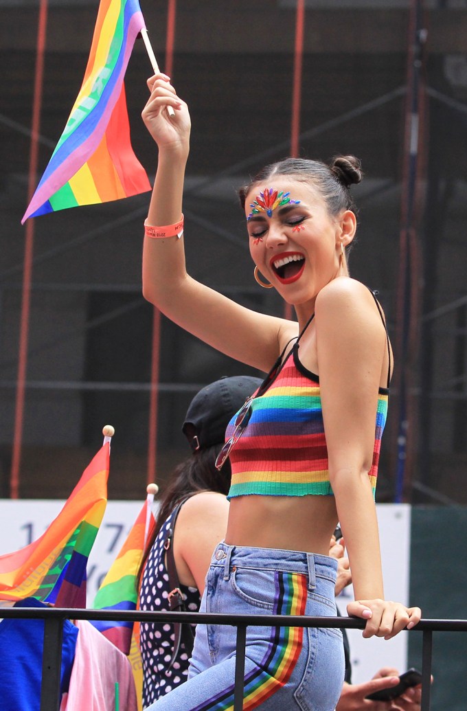 Victoria Justice At The NYC Pride March