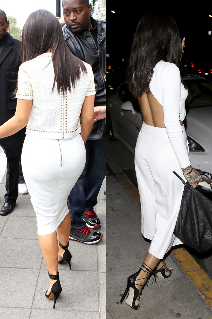 Kim Kardashian vs Rihanna — who wore white crop top best? See pics