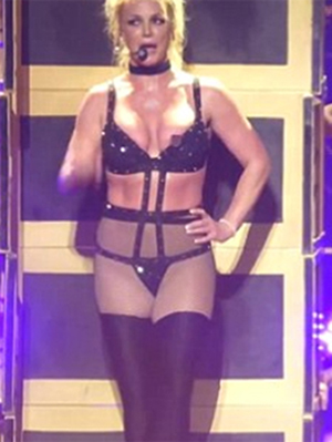 Britney Spears Suffers a Nip Slip While Performing On Stage in Las Vegas!