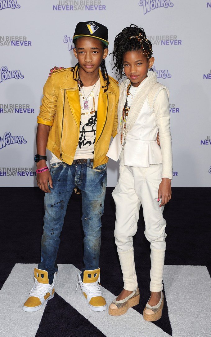 Jaden Smith with his sister
