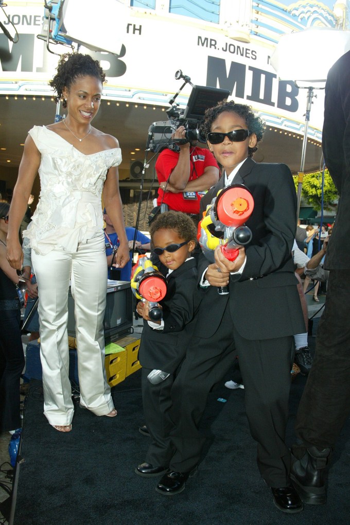 Jaden Smith and his family