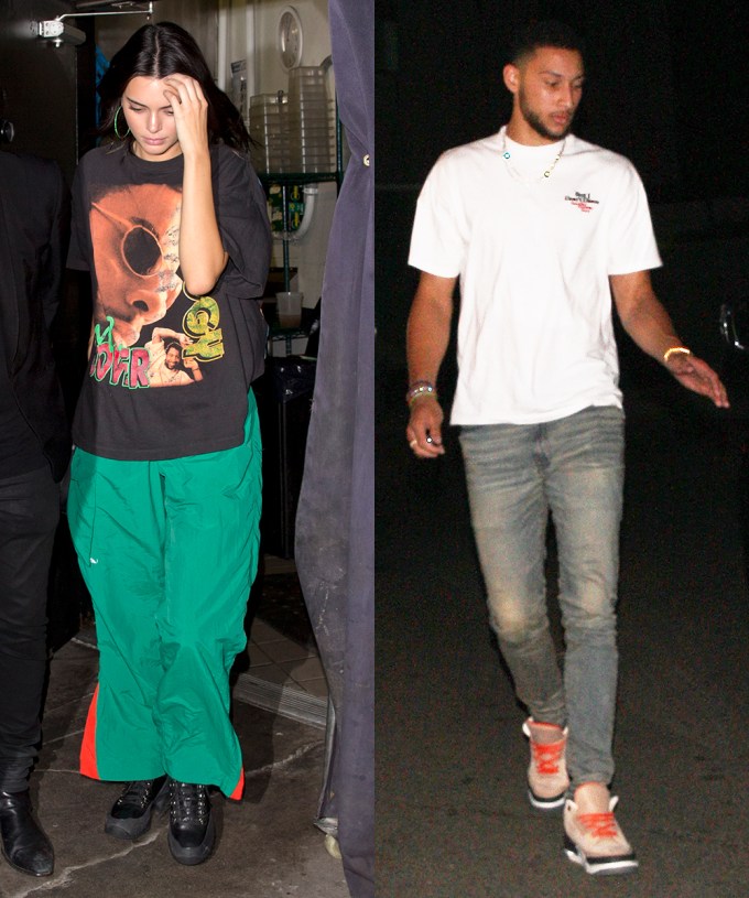Kendall Jenner & Ben Simmons Leave The Club