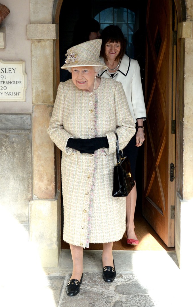 Queen Elizabeth II in a Tweed Ensemble