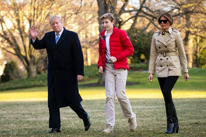 Melania Trump With Son Barron