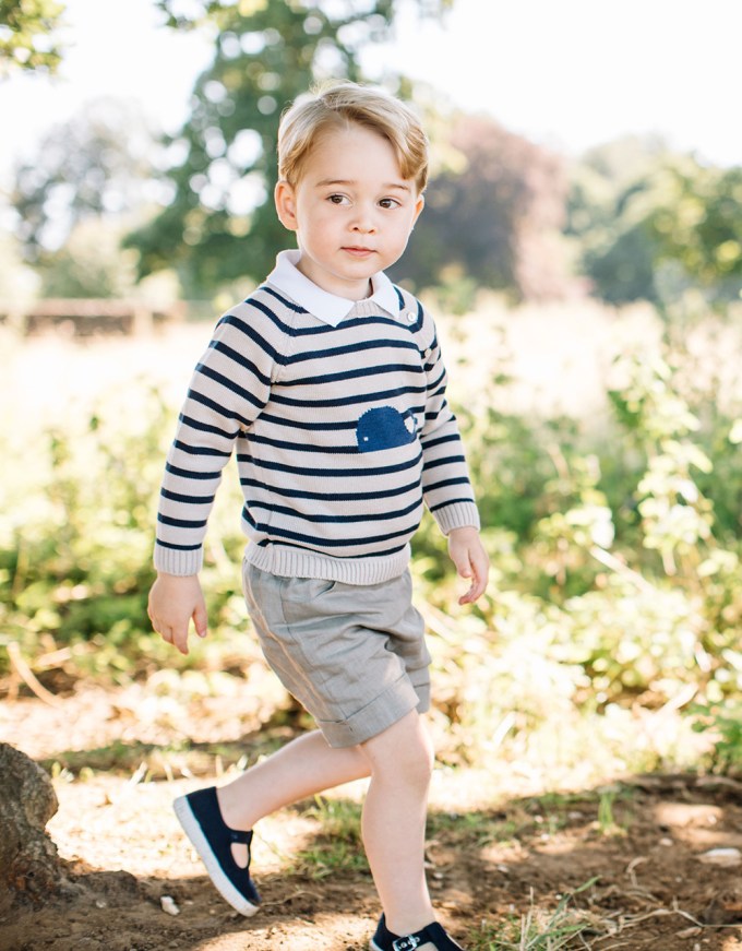 Prince George in a whale sweater
