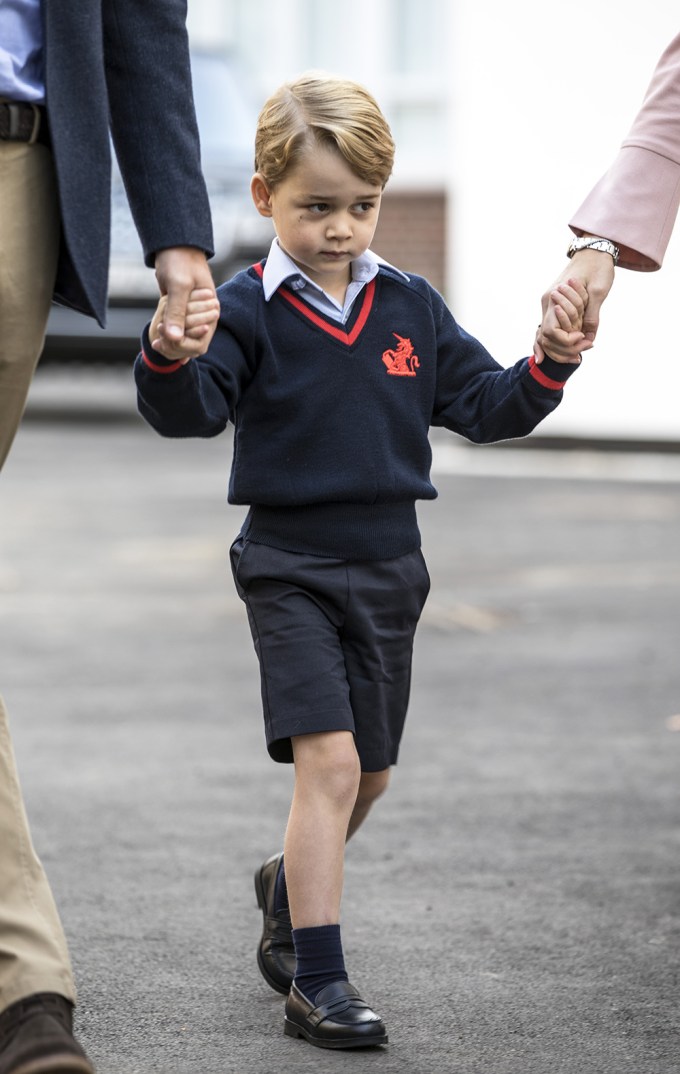 Prince George at his first day of school