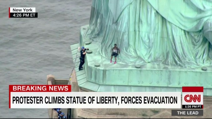 Statue of Liberty Fourth of July Evacuation
