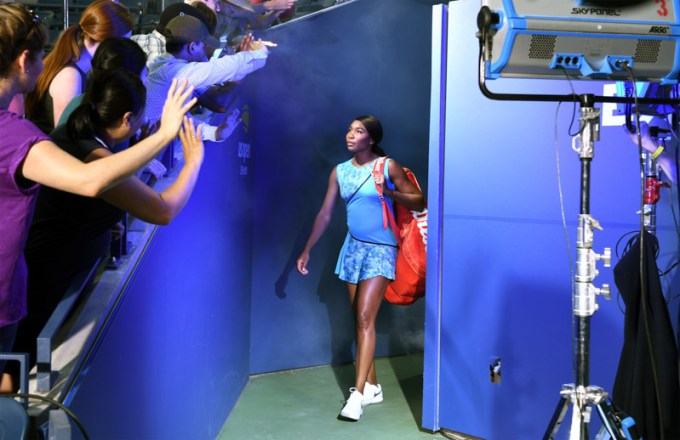 Tennis Star Venus Williams On Set With American Express Ahead of the 2018 US Open