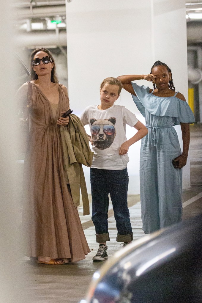 Angelina Jolie Shops With Vivienne & Zahara
