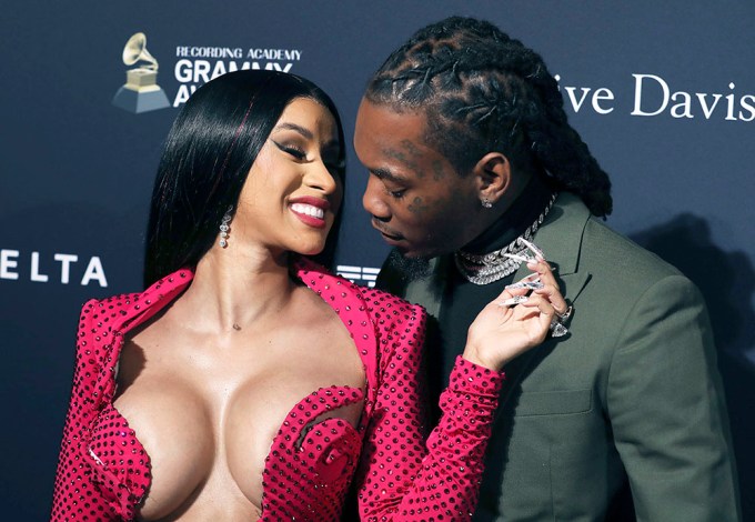 Cardi B & Offset At A Pre-Grammys Party