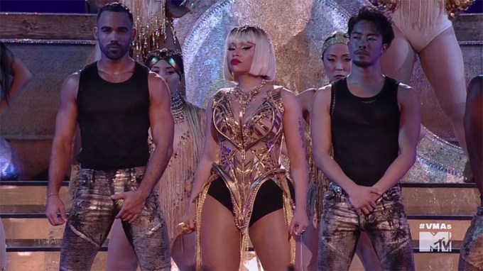 Celebrities Flaunting Underwear At The 2018 MTV VMAs