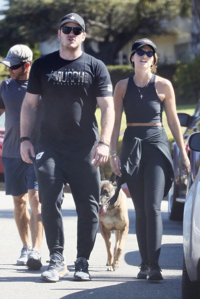 Chris Pratt & Katherine Schwarzenegger Exercise