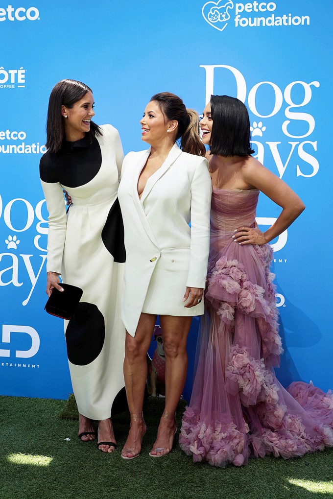 Vanessa Hudgens, Nina Dobrev & Eva Longoria at ‘Dog Days’ Premiere