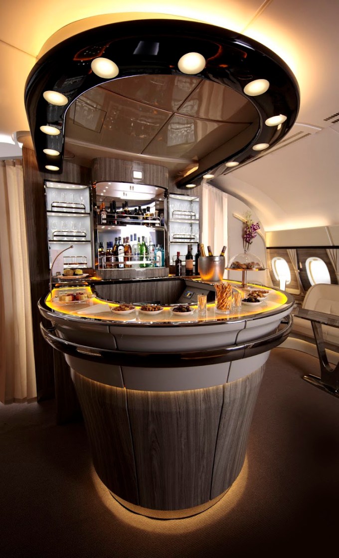 Emirates A380 Onboard Lounge