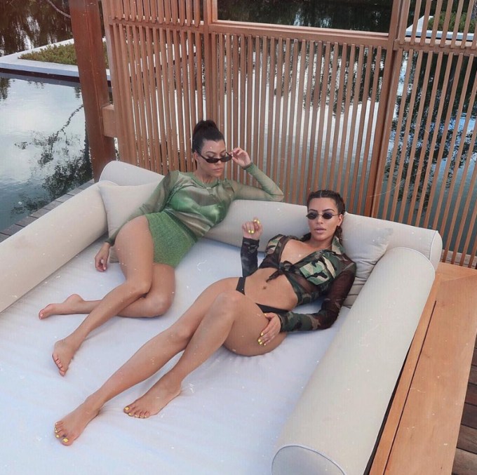 Kim Kardashian’s Sexiest Selfies With Her Sisters