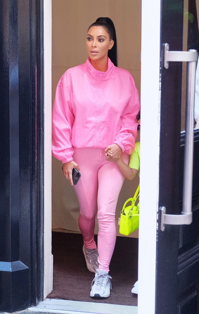 Kim Kardashian Style 80's Neon Coloured Leggings