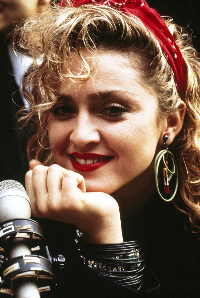 Madonna Smiles During Filming of ‘Desperately Seeking Susan’