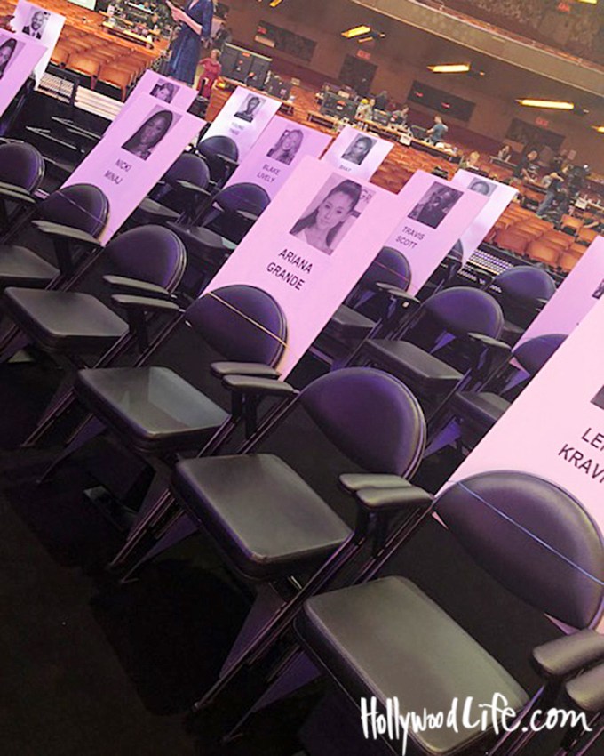 2018 VMA’s Seating