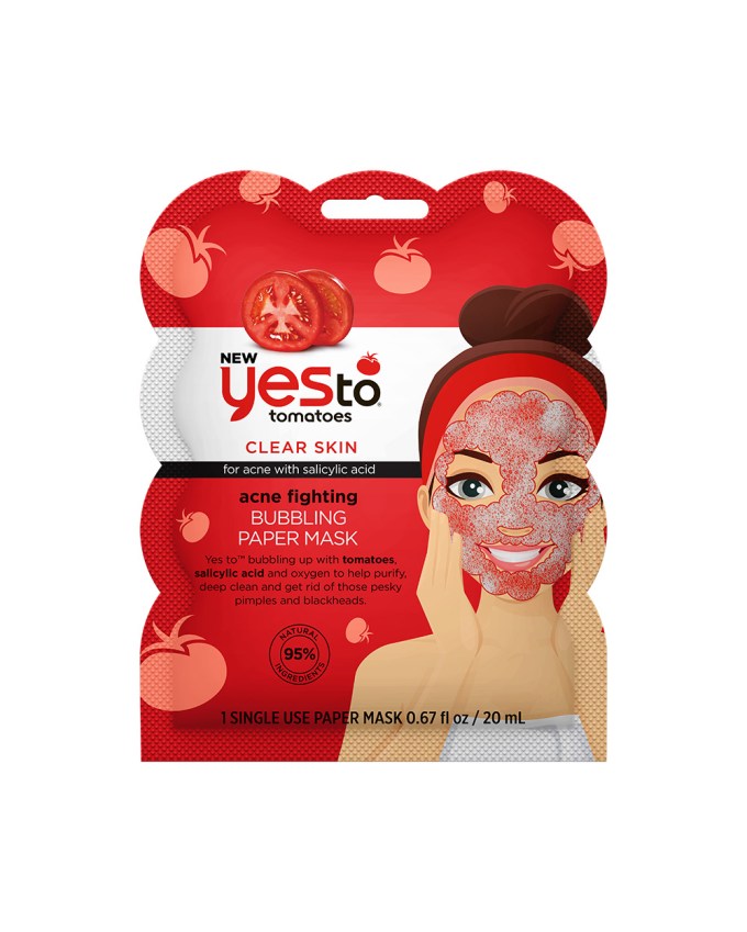 Yes To Tomatoes Acne Fighting Bubbling Paper Mask, $3.99, Target