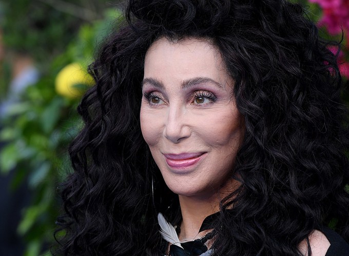 Cher flashes a smile