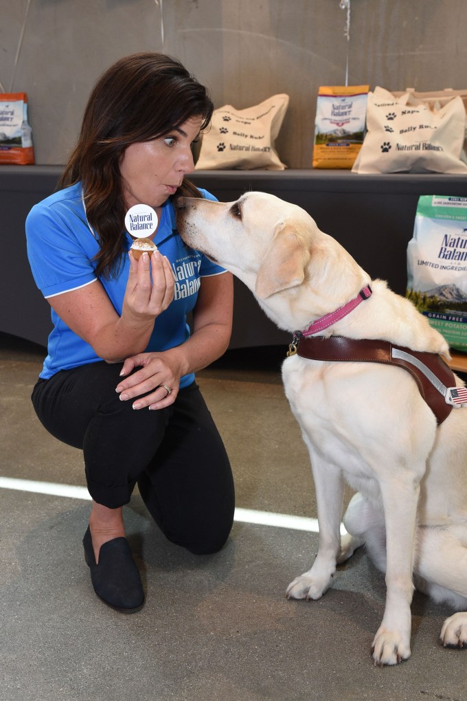Danelle Umstead at the Natural Balance Premium pet food brand guide dog Retirement Party