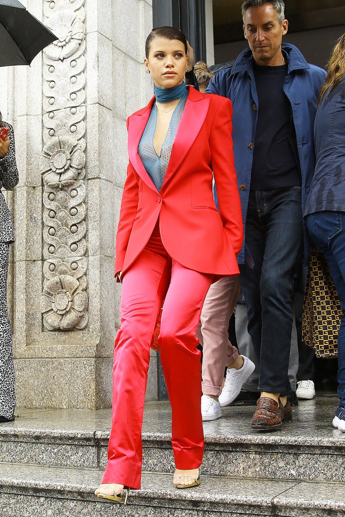 Celebs In Hot Red Outfits For NYFW