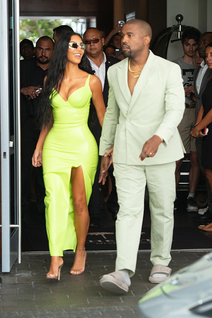 Kim Kardashian Twins With Kanye West
