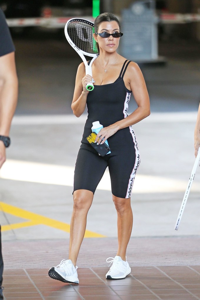 Kourtney Kardashian & Kylie Jener In Athleisure: Pics – Hollywood Life