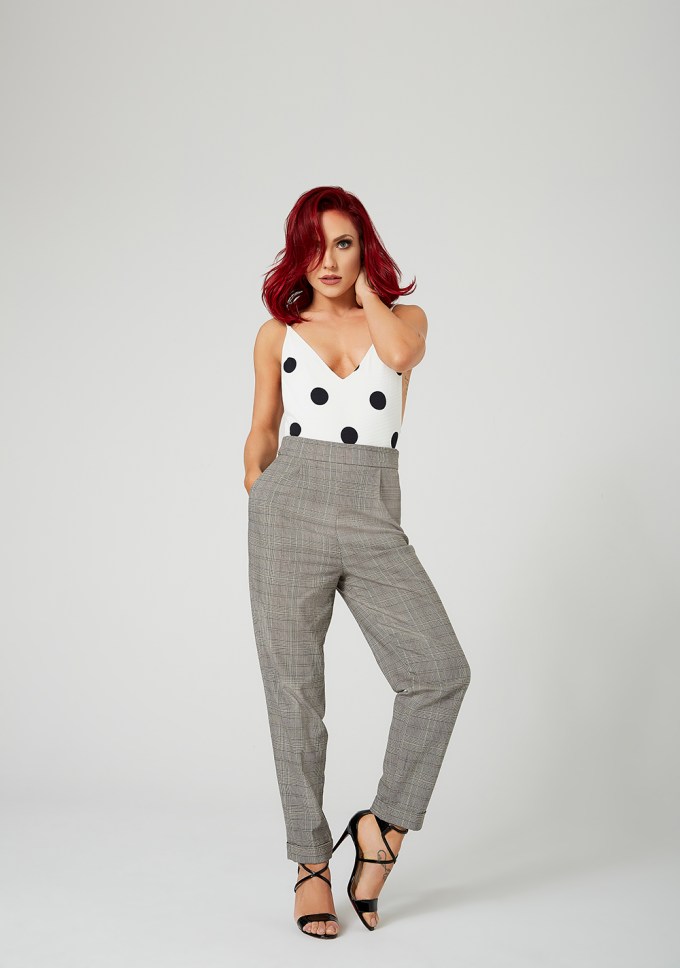 Sharna Burgess poses for a photoshoot