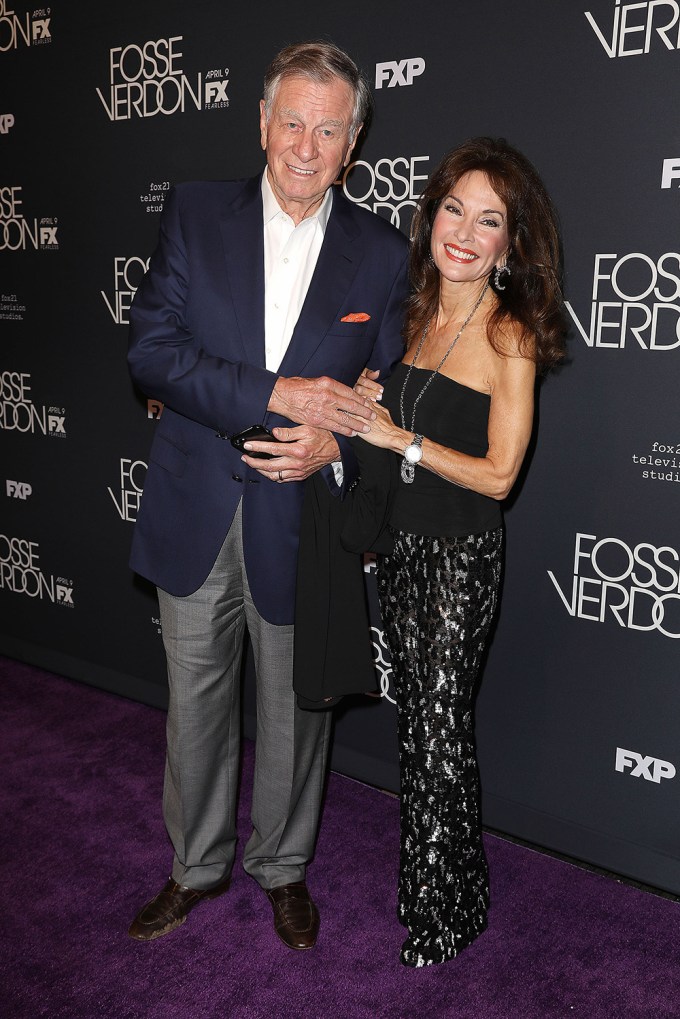 Susan Lucci attends a premiere with husband Helmut Huber.