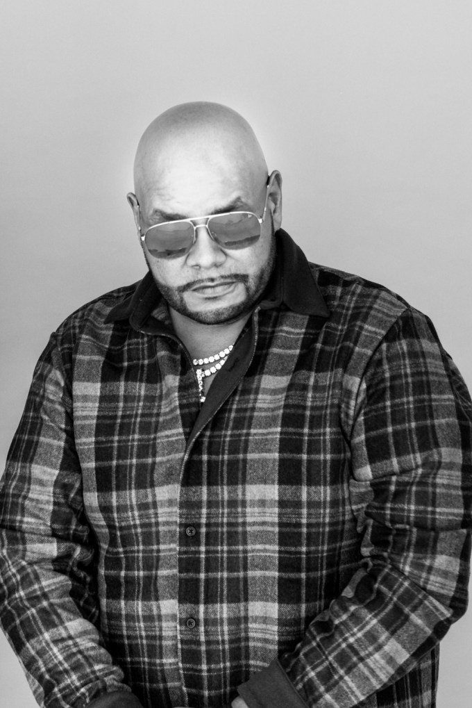 Fat Joe in black and white for HollywoodLife