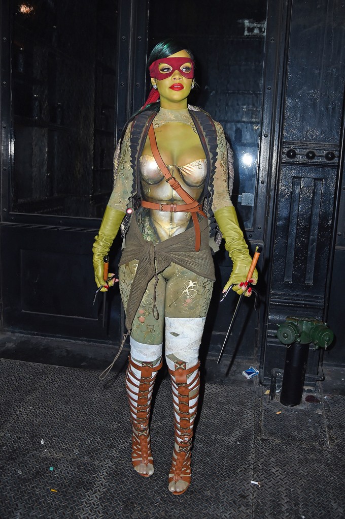 Rihanna as a Ninja Turtle