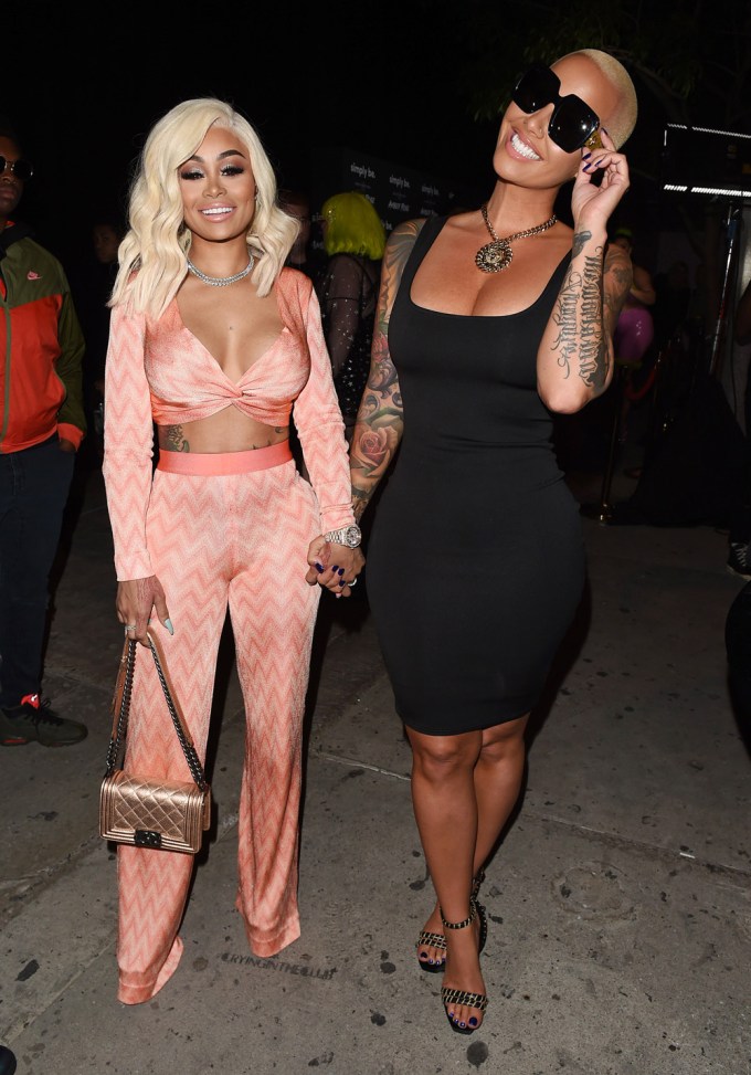 Amber Rose & Blac Chyna holding hands