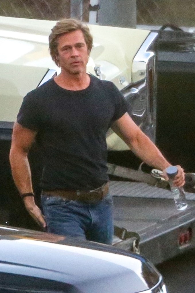 Brad Pitt Shows Off His Buff Arms