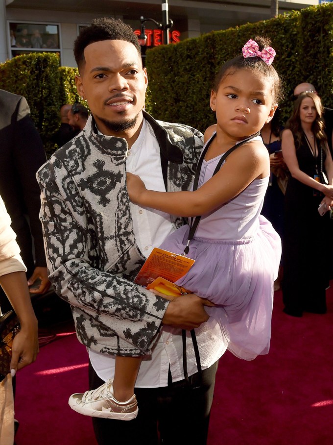 Chance The Rapper With His Daughter Kensli
