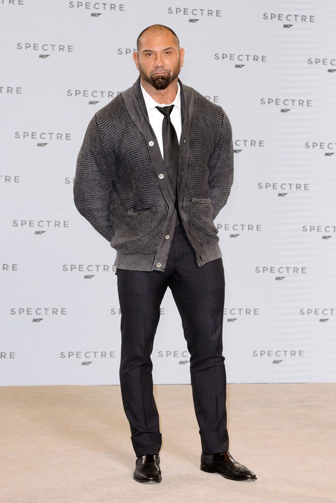 Dave Bautista at a photocall for ‘Spectre’