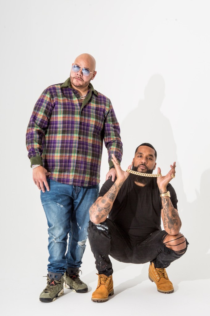 Fat Joe & Dre pose for HollywoodLife