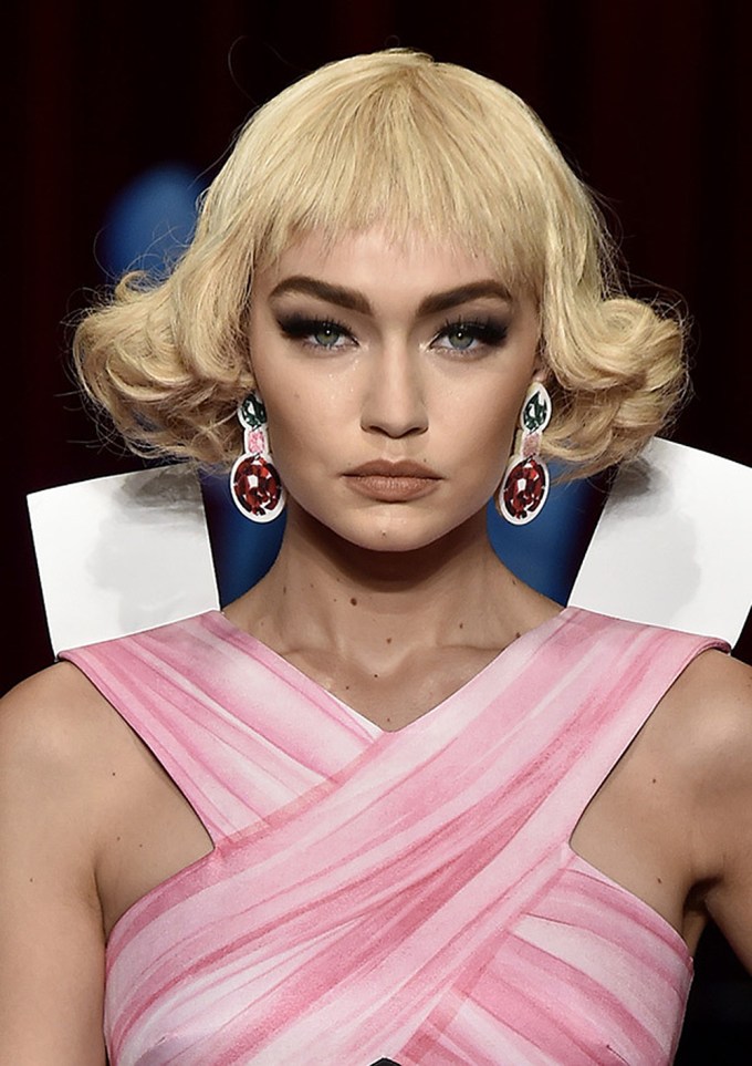 Famous Models That Looked Way Different With Bangs On The Runway