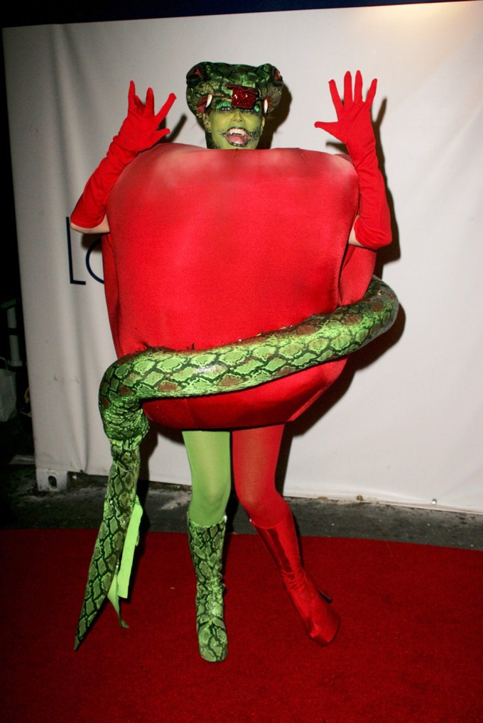 Heidi Klum as an Apple