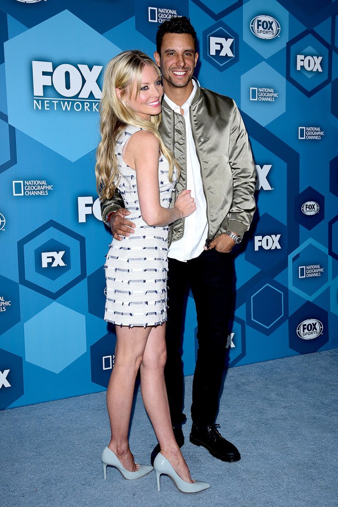 Kaitlin Doubleday & Devin Lucien Pose At The Fox Network 2016 Upfront Presentation