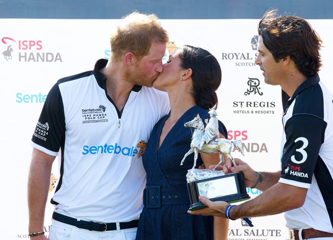 Prince Harry passionately kisses Meghan Markle