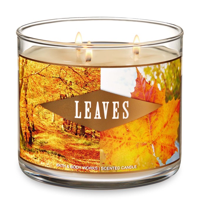 Bath & Body Works Leaves Scented Candle